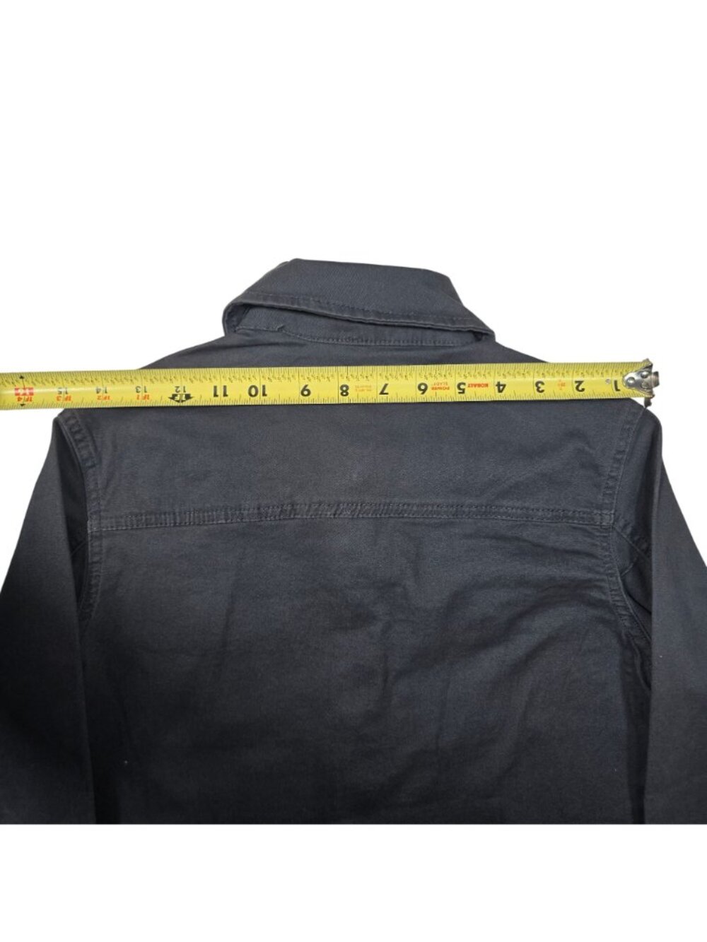 1822 Denim Women's Utility Jacket Black Button Front 4 Pocket XS NWT Cotton - Picture 8 of 8